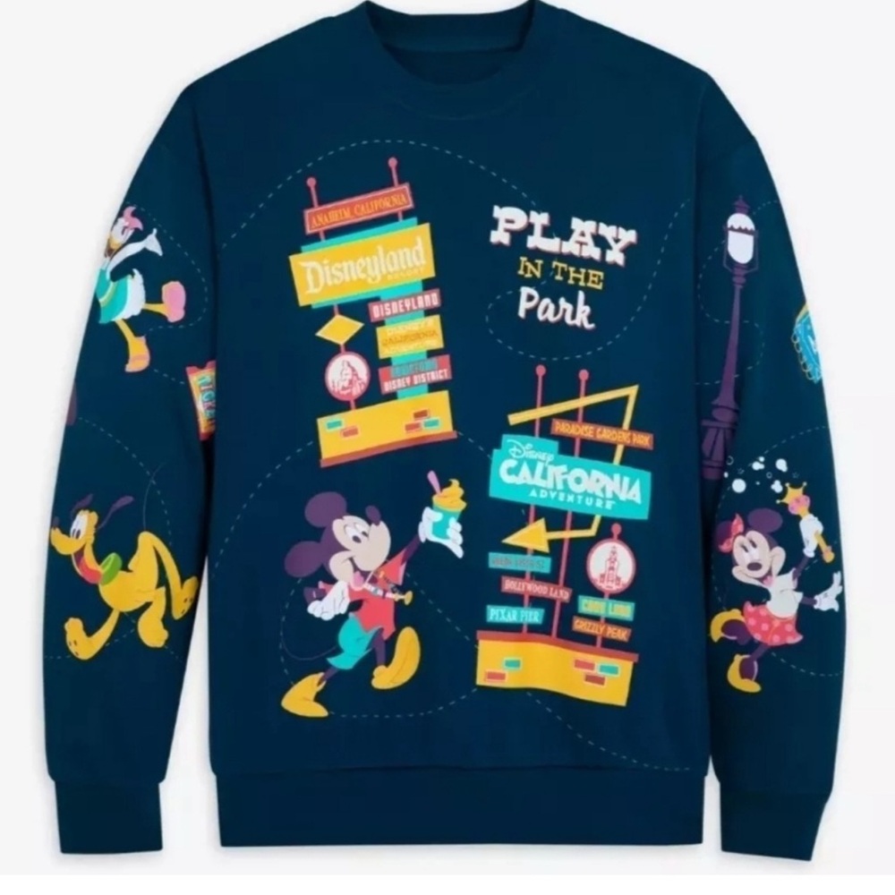 Disney Crewneck Sweater - Play in the Park - Size Large